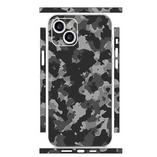 For iPhone 15 Plus All-inclusive PET Phone Decal Adhesive Sticker(Camouflage Black)