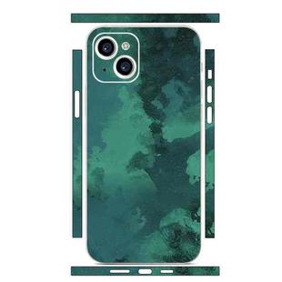 For iPhone 15 All-inclusive PET Phone Decal Adhesive Sticker(Dark Green Seabed)