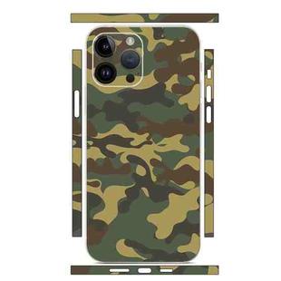 For iPhone 12 Pro Max All-inclusive PET Phone Decal Adhesive Sticker(Camouflage Brown)