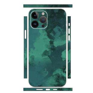 For iPhone 12 Pro All-inclusive PET Phone Decal Adhesive Sticker(Dark Green Seabed)