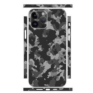 For iPhone 12 Pro All-inclusive PET Phone Decal Adhesive Sticker(Camouflage Black)