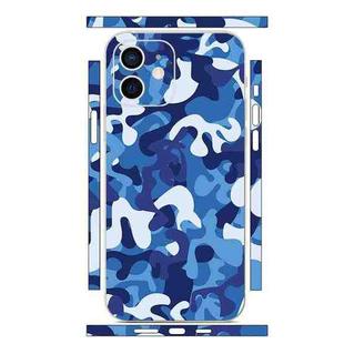 For iPhone 12 mini All-inclusive PET Phone Decal Adhesive Sticker(Blue White)