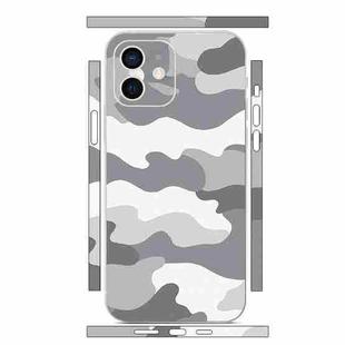 For iPhone 12 mini All-inclusive PET Phone Decal Adhesive Sticker(Camouflage White)