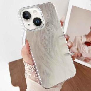 For iPhone 14 Plus Gradient Feather Acrylic IMD Full Coverage Phone Case(Feather B)