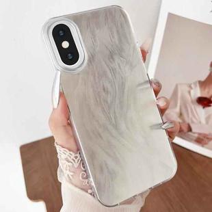 For iPhone X / XS Gradient Feather Acrylic IMD Full Coverage Phone Case(Feather B)