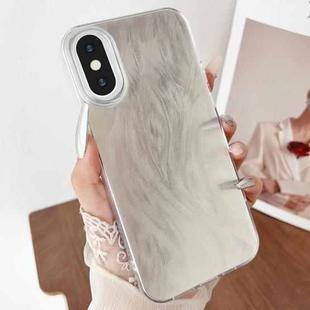 For iPhone XS Max Gradient Feather Acrylic IMD Full Coverage Phone Case(Feather B)