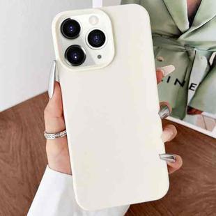 For iPhone 11 Pro Max Leather Texture TPU Full Coverage Phone Case(White)