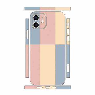 For iPhone 12 Color Matching All-inclusive PET Phone Decal Adhesive Sticker(Pink Gold)