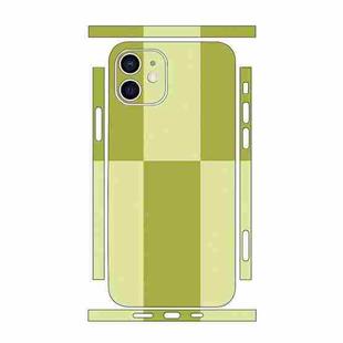 For iPhone 12 Color Matching All-inclusive PET Phone Decal Adhesive Sticker(Dark Light Green)