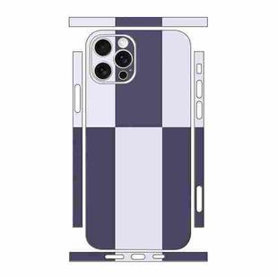 For iPhone 12 Pro Color Matching All-inclusive PET Phone Decal Adhesive Sticker(Dark Light Purple)