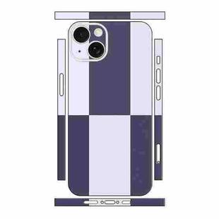 For iPhone 13 Color Matching All-inclusive PET Phone Decal Adhesive Sticker(Dark Light Purple)