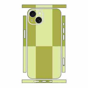 For iPhone 13 Color Matching All-inclusive PET Phone Decal Adhesive Sticker(Dark Light Green)