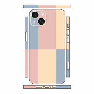 For iPhone 13 mini Color Matching All-inclusive PET Phone Decal Adhesive Sticker(Pink Gold)