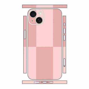 For iPhone 13 mini Color Matching All-inclusive PET Phone Decal Adhesive Sticker(Dark Light Pink)