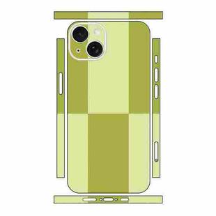 For iPhone 13 mini Color Matching All-inclusive PET Phone Decal Adhesive Sticker(Dark Light Green)