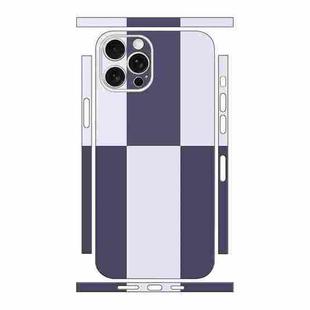 For iPhone 13 Pro Max Color Matching All-inclusive PET Phone Decal Adhesive Sticker(Dark Light Purple)