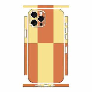 For iPhone 14 Pro Color Matching All-inclusive PET Phone Decal Adhesive Sticker(Orange Yellow)