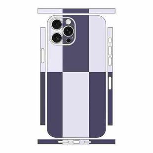 For iPhone 14 Pro Max Color Matching All-inclusive PET Phone Decal Adhesive Sticker(Dark Light Purple)