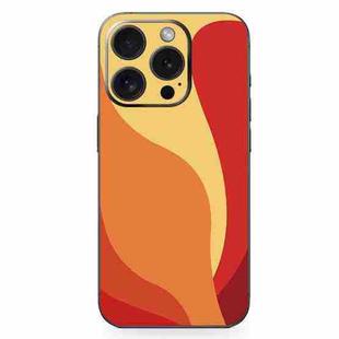 For iPhone 12 Pro All-inclusive PET Phone Decal Adhesive Sticker(Orange Yellow)