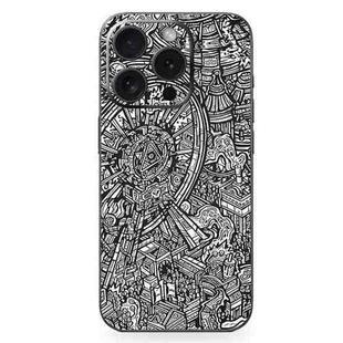 For iPhone 14 Pro All-inclusive PET Phone Decal Adhesive Sticker(Ferris Wheel)