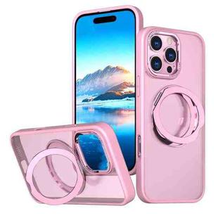 For iPhone 16 Pro Max Wing Series MagSafe Magnetic Ring Holder Phone Case(Pink)