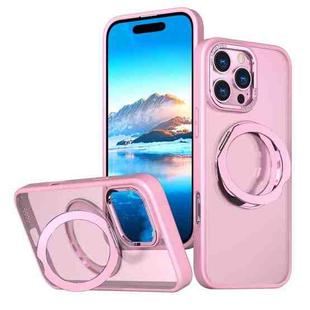 For iPhone 16 Pro Wing Series MagSafe Magnetic Ring Holder Phone Case(Pink)