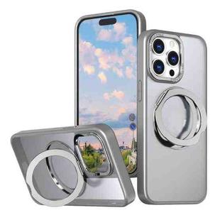 For iPhone 15 Pro Max Wing Series MagSafe Magnetic Ring Holder Phone Case(Titanium Gray)