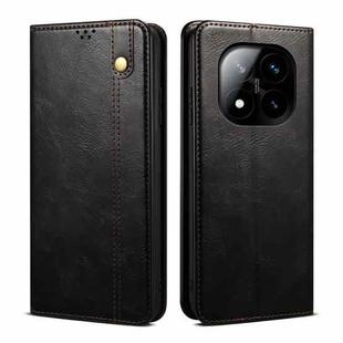 For Redmi Note 14 Pro+ 5G Oil Wax Crazy Horse Texture Leather Phone Case(Black)