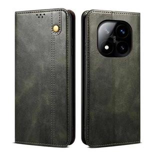 For Redmi Note 14 Pro+ 5G Oil Wax Crazy Horse Texture Leather Phone Case(Green)