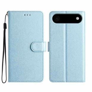 For iPhone 17 Air Silk Texture Horizontal Flip Leather Phone Case(Light Blue)