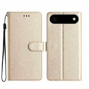For iPhone 17 Air Silk Texture Horizontal Flip Leather Phone Case(Gold)
