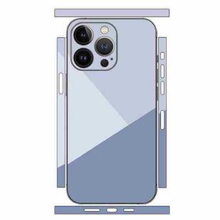 For iPhone 12 Pro Geometric Style All-inclusive PET Phone Decal Adhesive Sticker(Grey)