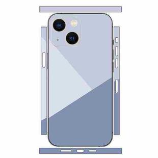 For iPhone 13 Geometric Style All-inclusive PET Phone Decal Adhesive Sticker(Grey)