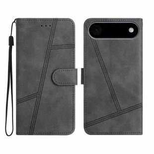 For iPhone 17 Air Skin-feel Stitching Leather Phone Case(Grey)