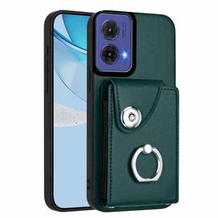 For Motorola Moto G85 / S50 Neo 5G Organ Card Bag Ring Holder Phone Case(Green)
