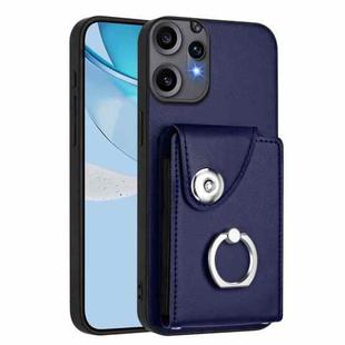 For Nothing CMF Phone 2 Pro Organ Card Bag Ring Holder Phone Case(Blue)