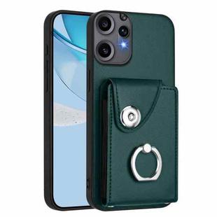 For Nothing CMF Phone 2 Pro Organ Card Bag Ring Holder Phone Case(Green)