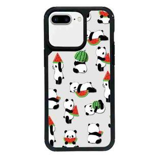 For iPhone 7 Plus / 8 Plus Exclusive Design Style PC Full Coverage Pattern Phone Case(Watermelon Panda)