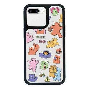 For iPhone 7 Plus / 8 Plus Exclusive Design Style PC Full Coverage Pattern Phone Case(Candy Bear B)