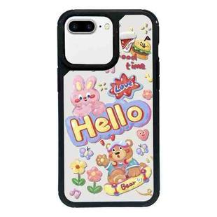 For iPhone 7 Plus / 8 Plus Exclusive Design Style PC Full Coverage Pattern Phone Case(HELLO Rabbit)