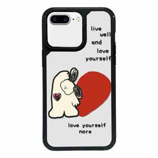 For iPhone 7 Plus / 8 Plus Exclusive Design Style PC Full Coverage Pattern Phone Case(Beige Bear)