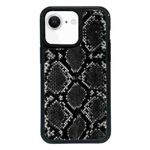 For iPhone 7 / 8 / SE 2020 2022 Exclusive Design Style PC Full Coverage Pattern Phone Case(Black Python Texture)