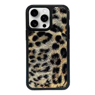 For iPhone 15 Pro Exclusive Design Style PC Full Coverage Pattern Phone Case(Leopard Pattern C)