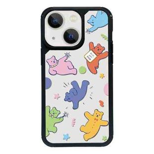 For iPhone 15 Plus Exclusive Design Style PC Full Coverage Pattern Phone Case(Candy Bear A)