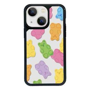 For iPhone 15 Exclusive Design Style PC Full Coverage Pattern Phone Case(Candy Bear C)