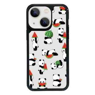 For iPhone 14 Plus Exclusive Design Style PC Full Coverage Pattern Phone Case(Watermelon Panda)