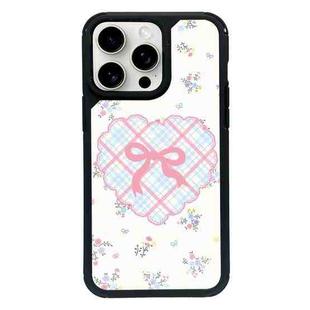 For iPhone 14 Pro Exclusive Design Style PC Full Coverage Pattern Phone Case(Bow Tie)