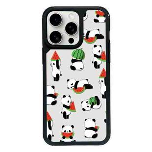 For iPhone 14 Pro Max Exclusive Design Style PC Full Coverage Pattern Phone Case(Watermelon Panda)