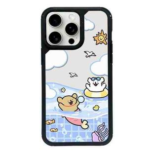 For iPhone 13 Pro Exclusive Design Style PC Full Coverage Pattern Phone Case(Summer Puppy A)