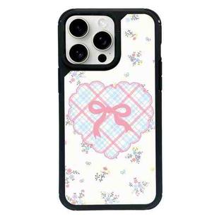 For iPhone 13 Pro Exclusive Design Style PC Full Coverage Pattern Phone Case(Bow Tie)